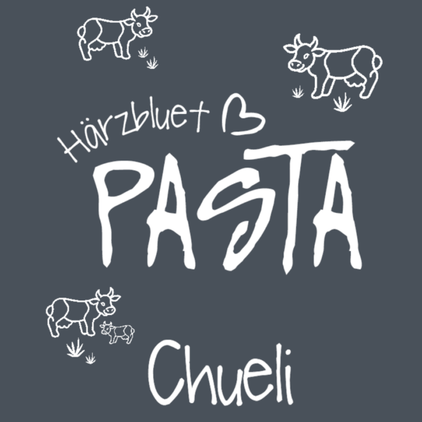 Etikette Härzbluet Pasta Chueli